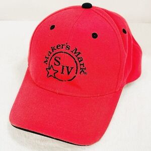 Maker's Mark Logo‎ Hat Cap Adjustable Strapback Red Outdoors Casual Workwear